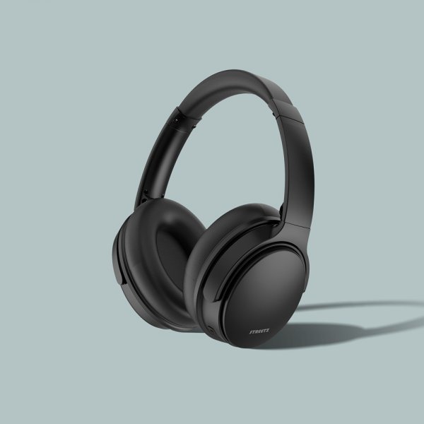 Streetz Hovedtelefoner BT500 Trådløse ANC Hovedtelefoner Sort