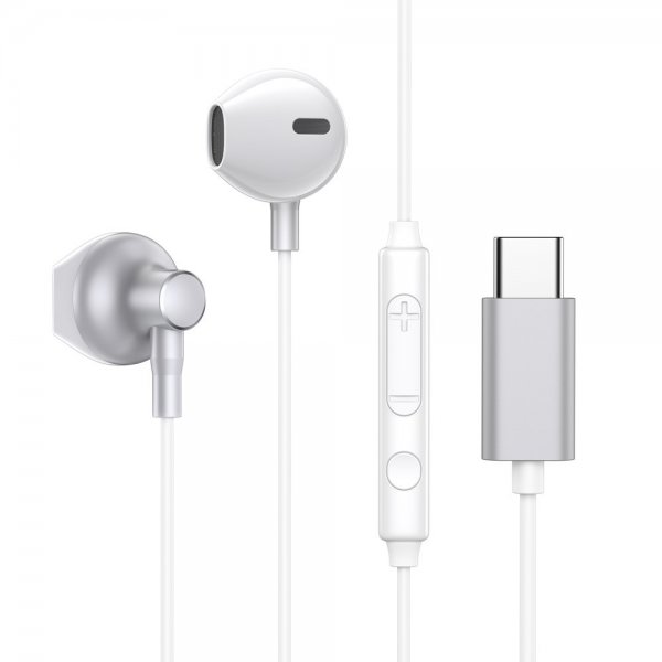 Joyroom Hovedtelefoner JR-EC03 USB-C Sølv