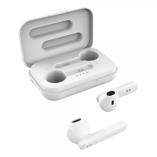 Streetz Høretelefoner T110 Wireless Earbuds Semi-In-Ear Hvid