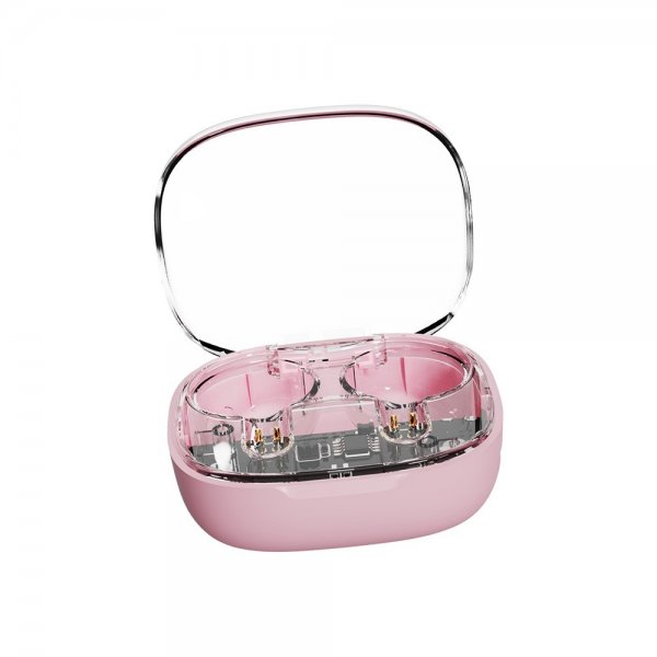 Streetz Hovedtelefoner T150 Transparent True Wireless Earbuds Rosa