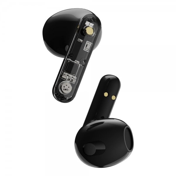 Streetz Hovedtelefoner T150 Transparent True Wireless Earbuds Sort