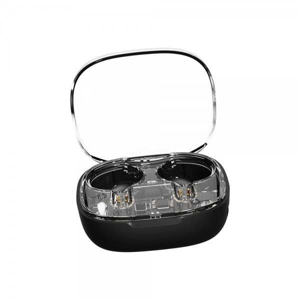 Streetz Hovedtelefoner T150 Transparent True Wireless Earbuds Sort