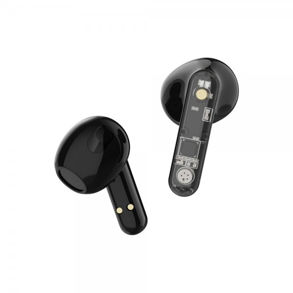 Streetz Hovedtelefoner T150 Transparent True Wireless Earbuds Sort