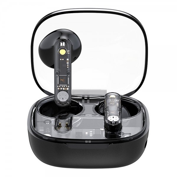Streetz Hovedtelefoner T150 Transparent True Wireless Earbuds Sort