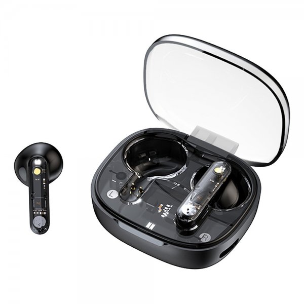 Streetz Hovedtelefoner T150 Transparent True Wireless Earbuds Sort