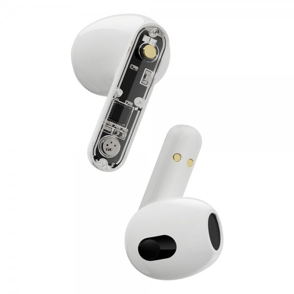 Streetz Høretelefoner T150 Transparent True Wireless Earbuds Hvid