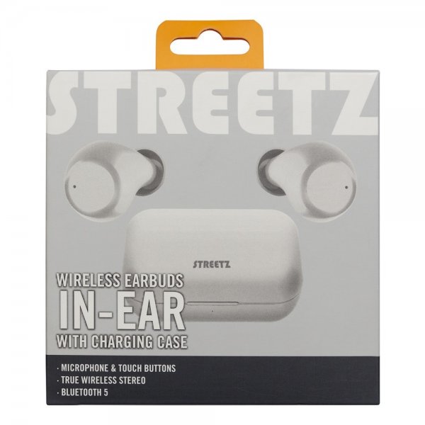 Streetz Hovedtelefoner T210 Trådløse In-Ear Høretelefoner Hvid