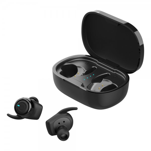 Streetz Hovedtelefoner T220 Wireless Earbuds Stay-In-Ear Sort