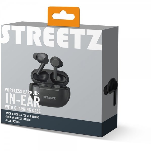Streetz Hovedtelefoner T230 Trådløse In-Ear Høretelefoner Sort