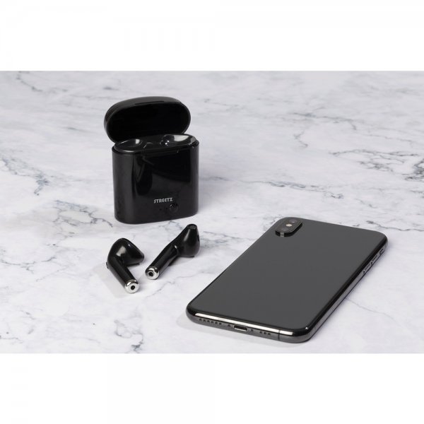 Streetz Hovedtelefoner T50 True Wireless Earbuds Sort