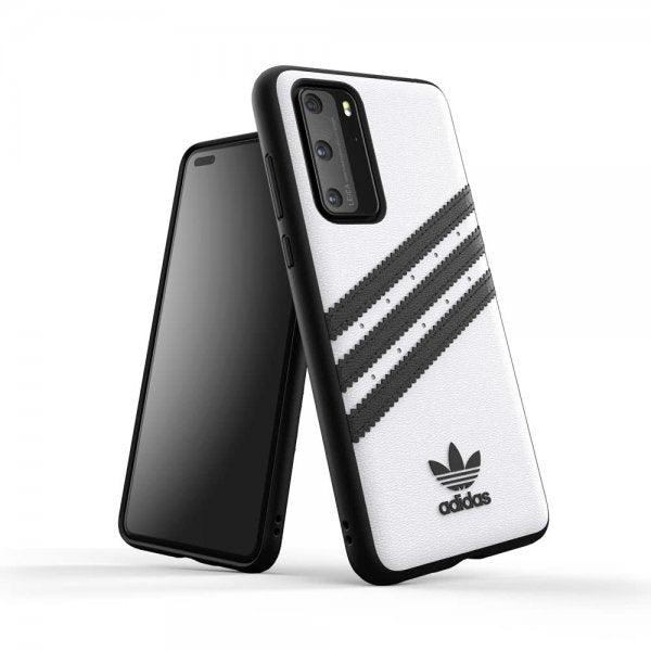 Adidas Huawei P40 Cover ELLER 3-Stripes Snap Case Hvid Sort