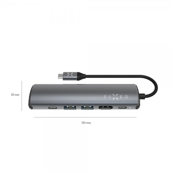 Fixed Hub Pro USB-C 6-i-1