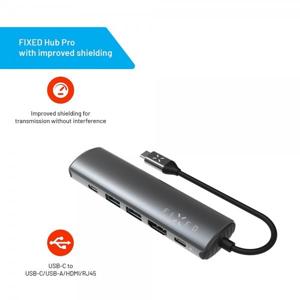 Fixed Hub Pro USB-C 6-i-1