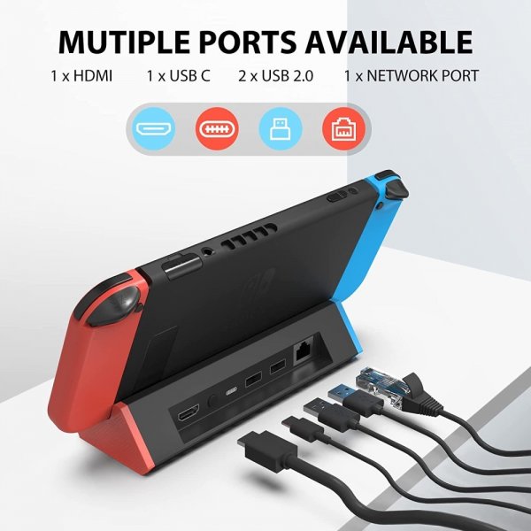 Hub til Nintendo Switch/Switch OLED