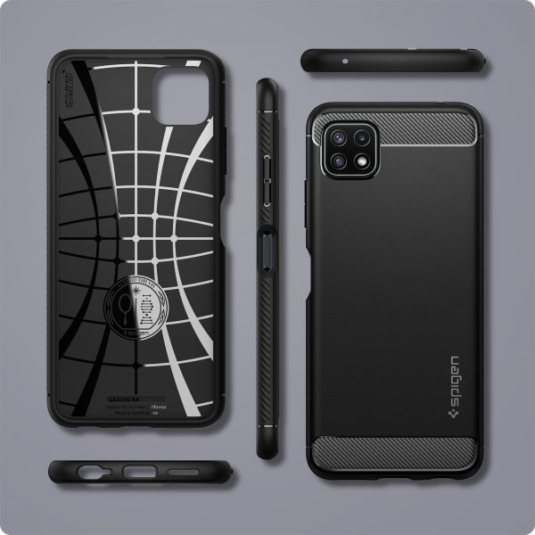 Spigen Samsung Galaxy A22 5G Cover Rugged Armor Mat Sort