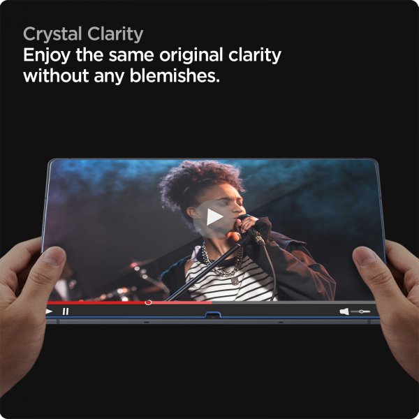 Spigen Samsung Galaxy Tab S8 Ultra Skærmbeskyttelse GLAS.tR EZ Fit