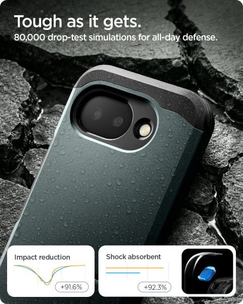 Spigen Google Pixel 10a Cover Tough Armor MagFit Abyss Green
