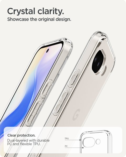 Spigen Google Pixel 10a Cover Ultra Hybrid Crystal Clear