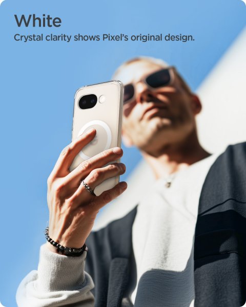 Spigen Google Pixel 10a Cover Ultra Hybrid MagFit Clear White