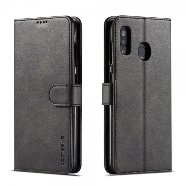 Lc.Imeeke Samsung Galaxy A20E Pung Etui Kortlomme Standfunktion Sort
