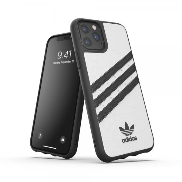 Adidas iPhone 11 Pro Cover ELLER 3 Stripes Snap Case PU FW19 Hvid Sort