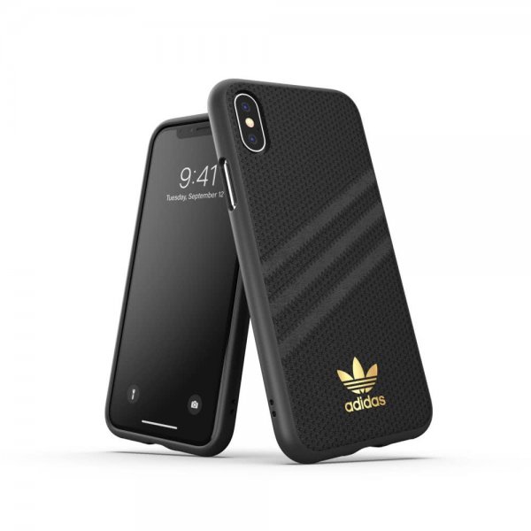 Adidas iPhone X/Xs Cover OR 3 Stripes Snap Case PU SS19 Sort