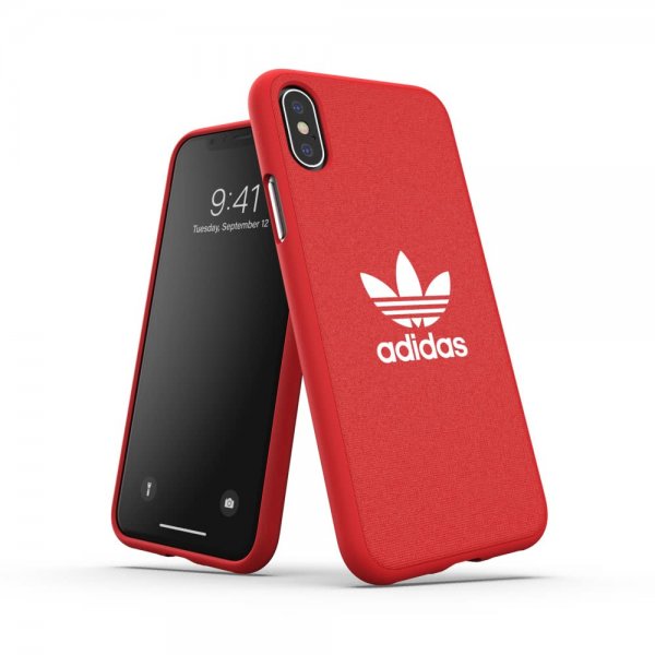 Adidas iPhone X/Xs Cover OR Moulded Case Canvas FW19 Scarlet