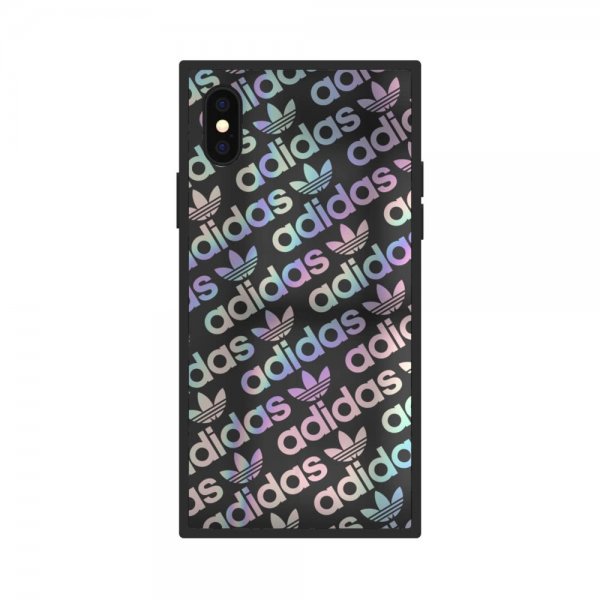 Adidas iPhone X/Xs Cover OR Square Case FW19 Black Holographic