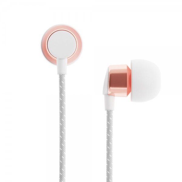 Sudio Tio trådløse in-ear-hovedtelefoner med vævet kabel, hvid