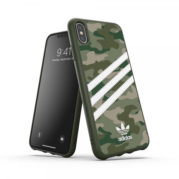 Adidas iPhone Xs Max Cover OR Moulded Case Camo FW19 Raw Green