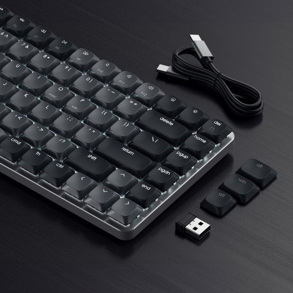 Satechi SM1 Slim Mekanisk Bluetooth Tastatur Mørkegrå