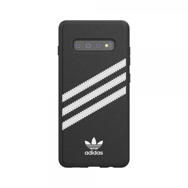 Adidas Samsung Galaxy S10 Plus Cover OR 3-Stripes Snap Case SS19 Sort Hvid