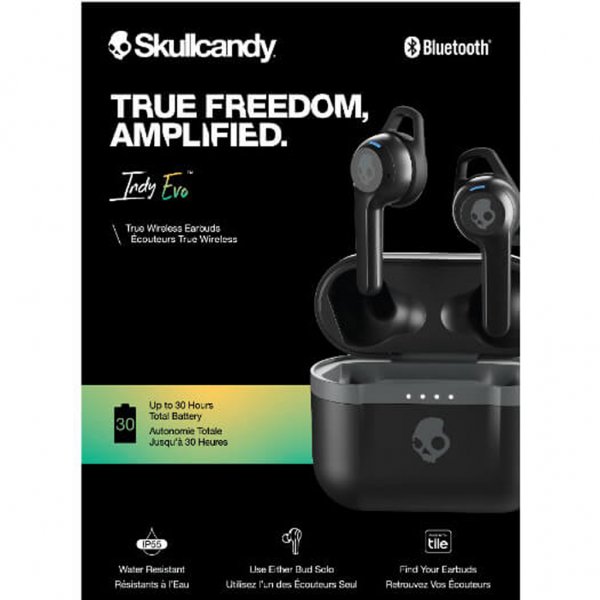 Skullcandy Indy Evo Høretelefoner In-Ear True Wireless Sort