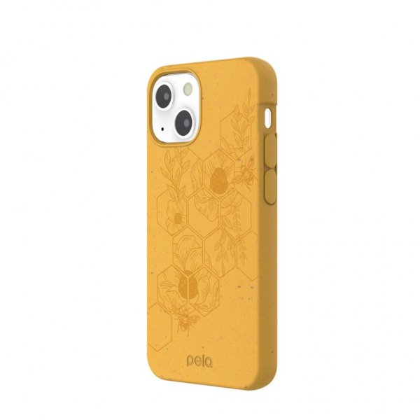 Pela iPhone 13 Mini Cover Classic Honey Hive Edition