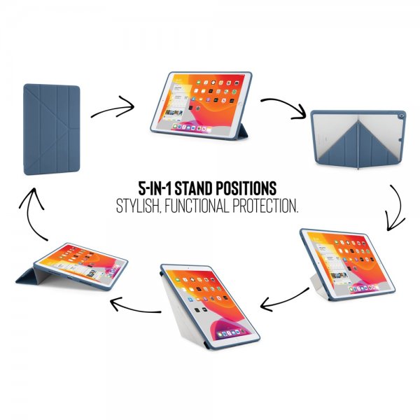 Pipetto iPad 10.2 (gen 7/8/9) Cover Origami Marineblå