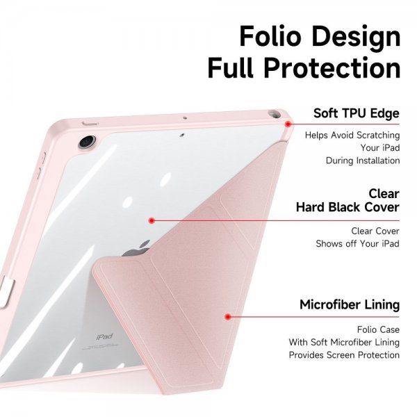 Dux Ducis iPad 10.2 (gen 7/8/9) Cover Magisk Serie Pink