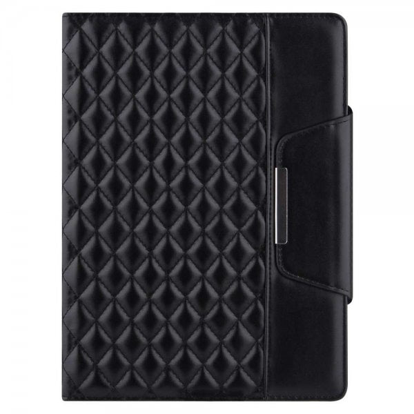 iPad 10.2 (gen 7/8/9) Cover Rombemønster Sort