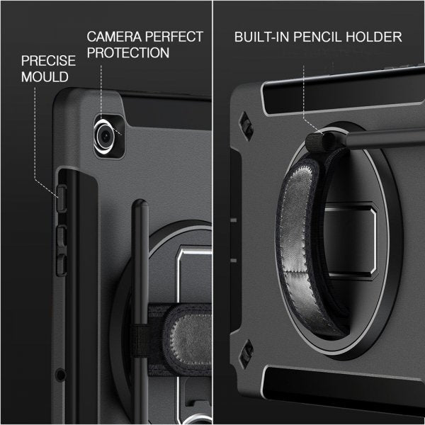 4smarts iPad 10.2 (gen 7/8/9) Skal Rugged Case Grip Sort