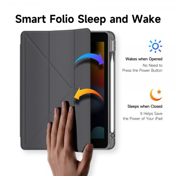 Dux Ducis iPad 10.9 (gen 10)/iPad 11 (A16) Cover Magi Series Grå