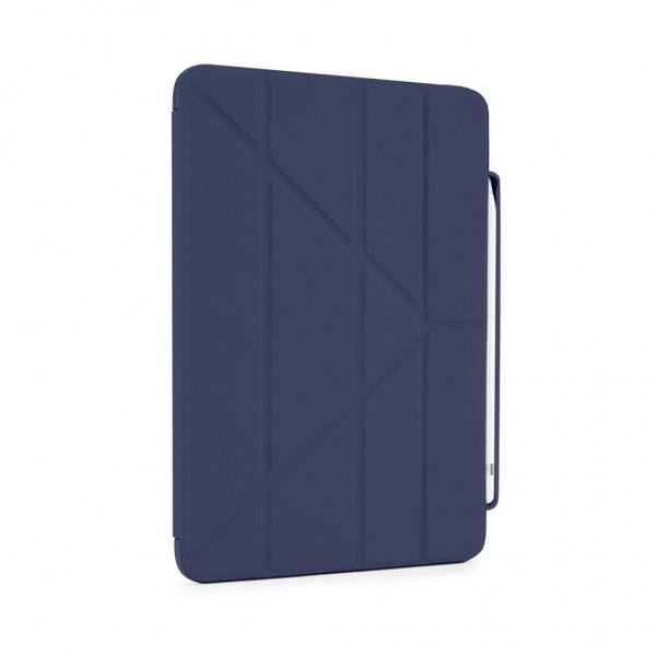 Pipetto iPad 10.9 (gen. 10)/iPad 11 (A16) Cover Origami No3 Pencil Case Mørkeblå