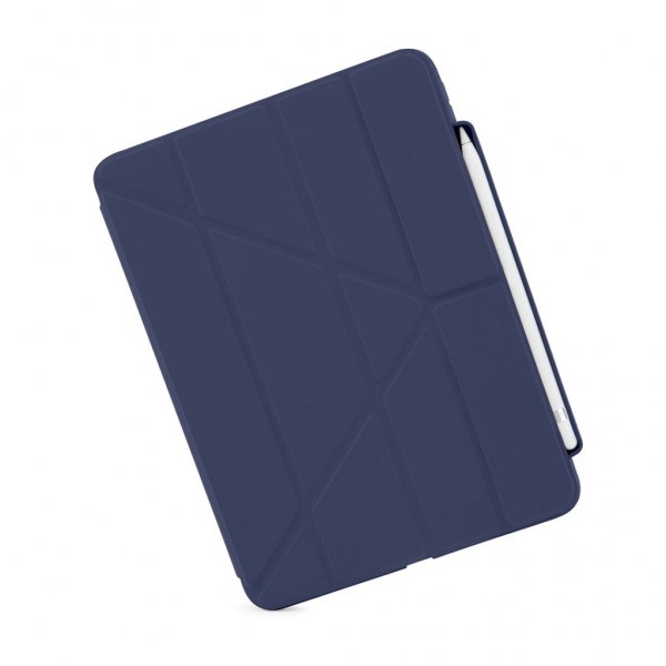 Pipetto iPad 10.9 (gen. 10)/iPad 11 (A16) Cover Origami No3 Pencil Case Mørkeblå