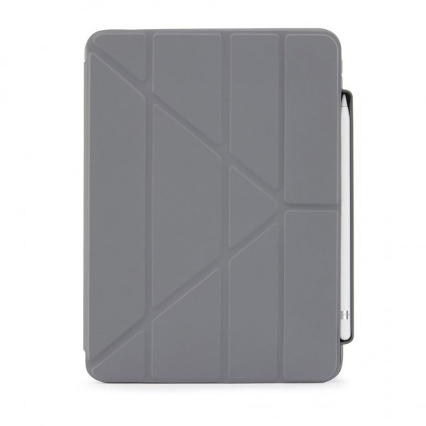 Pipetto iPad 10.9 (gen 10)/iPad 11 (A16) Cover Origami No3 Pencil Case Mørkegrå
