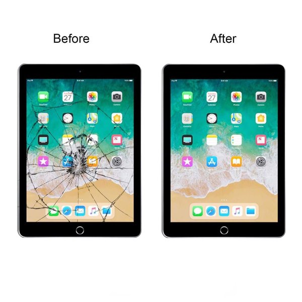 iPad 9 10.2 2021 Glas med Touchskærm OEM - Sort