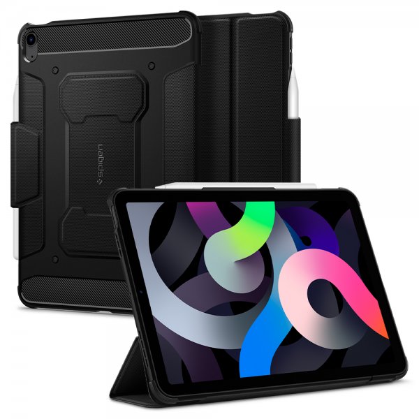 Spigen iPad Air 10.9 2020/2022 Cover Rugged Armor Pro Sort