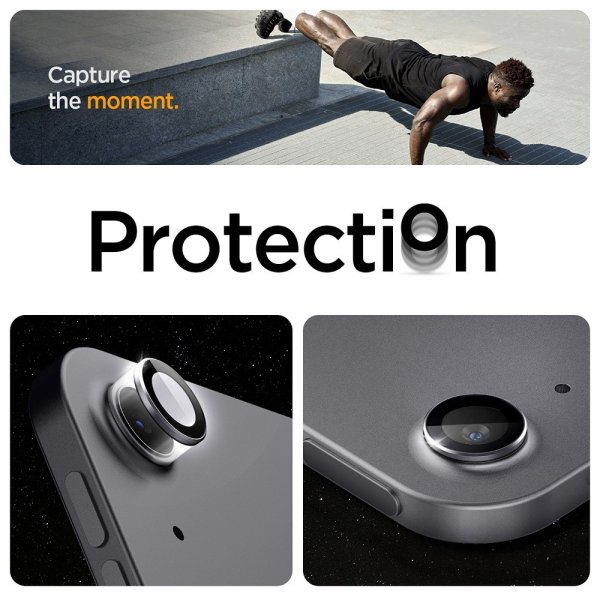 Spigen iPad Air 11 (M2/M3/M4)/iPad Air 13 (M2/M3/M4) Kamerabeskytter GLAS.tR EZ Fit Optik Pro Space Grey