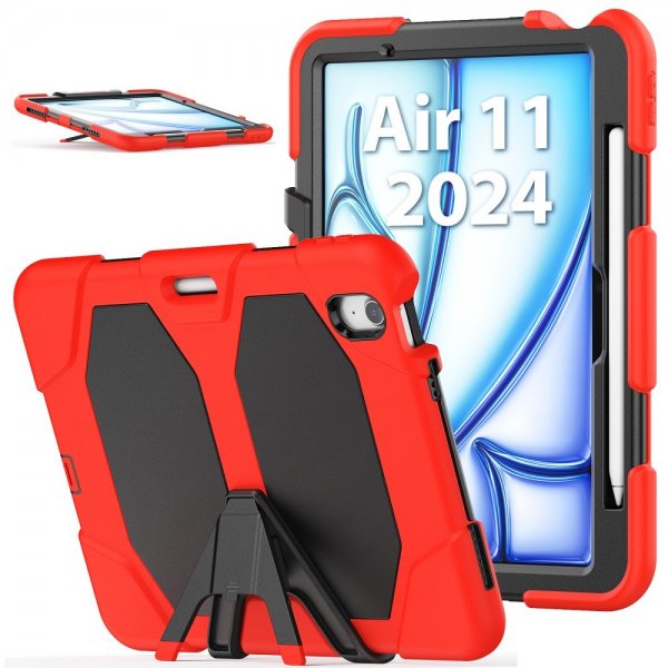iPad Air 11 (M2/M3/M4) Cover Heavy Duty Armor Rød
