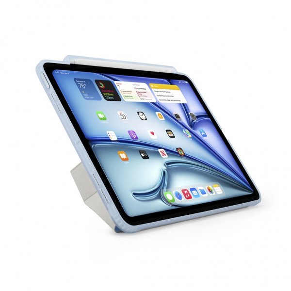 Pipetto iPad Air 13 (M2/M3/M4) Cover Origami No3 Pencil Case Lyseblå