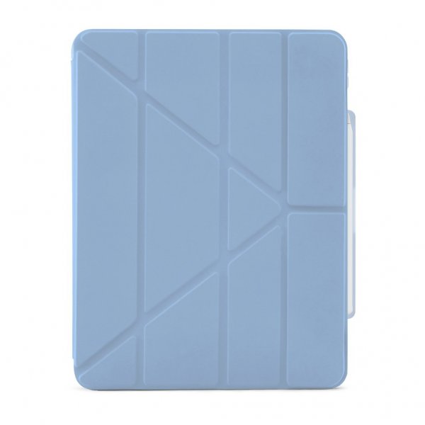Pipetto iPad Air 13 (M2/M3/M4) Cover Origami No3 Pencil Case Lyseblå