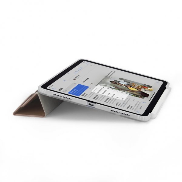 Pipetto iPad Air 13 (M2/M3/M4) Cover Origami No3 Pencil Case Metallic Pink