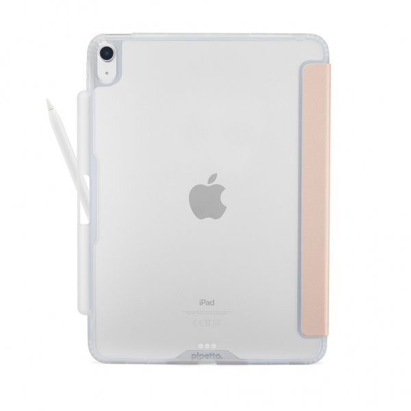 Pipetto iPad Air 13 (M2/M3/M4) Cover Origami No3 Pencil Case Metallic Pink